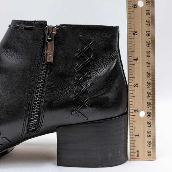 Donald J. Pliner Bowery Chelsea Bootie Whipstitched Calf Leather Black size 8.5 - Picture 9 of 15